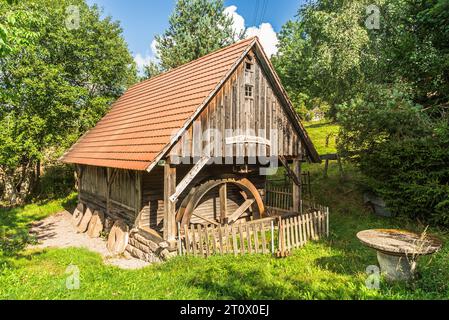 Restored water mill near St. Georgen in the Southern Black Forest, Black Forest, Baden-Wuerttemberg, Germany Stock Photo