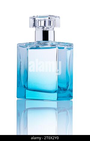 Perfume bottle, of generic shape and colour. Scent bottle. Spray after shave. Eau de toilette. Stock Photo