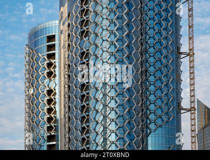 Corniche Park Towers aka QIMC Tower, Doha, Qatar Stock Photo