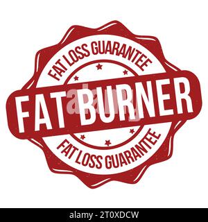 Fat burner grunge rubber stamp on white background, vector illustration Stock Vector