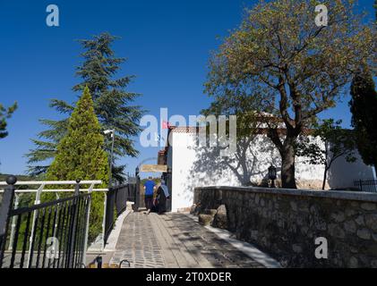 Bilecik, Turkey. 24 September 2023. Seyh Edebali tomb. He was the father-in-law and teacher of Osman Gazi, the founder of the Ottoman Empire Stock Photo