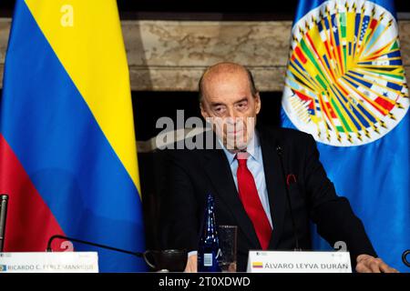 Bogota, Colombia. 09th Oct, 2023. Jaime Enrique Rodriguez, president of the state council of Colombia during the installation of the 162 session of the Inter-American Court of Human Rights (IACHR) in Bogota, Colombia, October 9, 2023. The court will review the cases of Chile, Guatemala and Brazil. Photo by: Chepa Beltran/Long Visual Press Credit: Long Visual Press/Alamy Live News Stock Photo