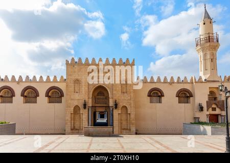 The Mosque of Amr Ibn Al As, the first Mosque in Egypt, old Cairo Stock Photo