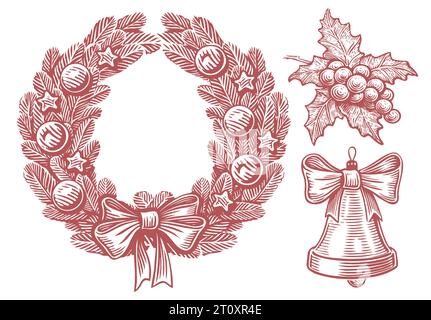 Natural Christmas Wreath: Over 56,894 Royalty-Free Licensable Stock  Illustrations & Drawings | Shutterstock