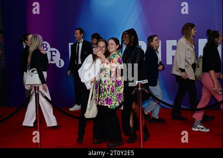 Royal Festival Hall, London, UK. 9th Oct, 2023. Guests attends Priscilla - 67th BFI London Film Festival 2023, London, UK. Credit: See Li/Picture Capital/Alamy Live News Stock Photo