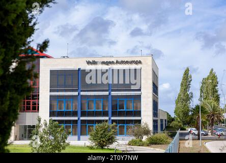 Palmela, Portugal - 17.09.2023: Volkswagen Autoeuropa factory building in Palmela, Portugal Stock Photo