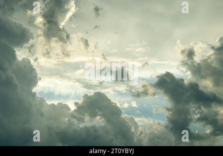 Bold, beautiful scenic clouds, excellent image for background or backdrop. Stock Photo