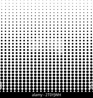 Halftone circle frame dotted background. using halftone random circle dots texture. Grunge circular stain. Vector illustration. Halftone circles. Stock Vector