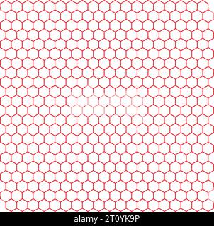 hexagon color grid pattern. hexagon texture. wall background. Geometric squared pattern. Vector illustration.  honeycomb pattern. Stock Vector