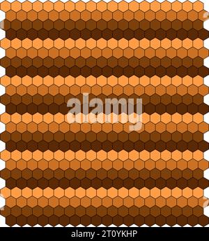 hexagon color grid pattern. hexagon texture. wall background. Geometric squared pattern. Vector illustration.  honeycomb pattern. Stock Vector