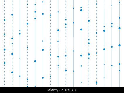 Abstract blue background with lines and circles. Vector illustration ...