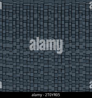 Dark blue squares geometric pattern design. Vector background Stock Vector