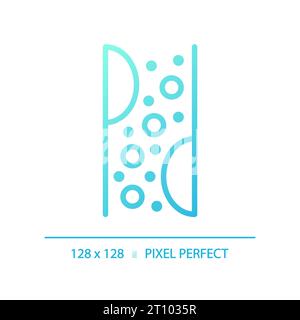 2D thin line gradient metabolism icon Stock Vector