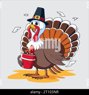 A vector image celebrating Thanksgiving Day, creating a warm and grateful feel in the design. Stock Vector