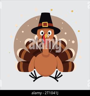 A vector image celebrating Thanksgiving Day, creating a warm and grateful feel in the design. Stock Vector