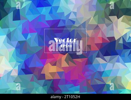 vector abstract irregular polygon background - triangle low poly