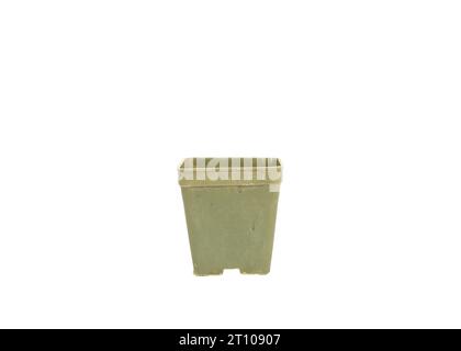 Small rectangular plastic container for plants Stock Photo