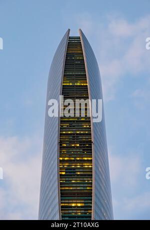 QNT-Qatar Navigation Tower, Doha, Qatar Stock Photo