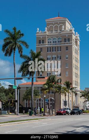 Old City Hall, 1130 Washington Avenue, City of Miami Beach, Florida, USA, designed by  Martin Luther Hampton, built 1927 Stock Photo
