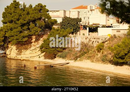 Coast of the Adriatic sea in Budva, Montenegro Stock Photo