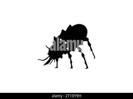 New minimal style Assassin Bug icon illustration design Stock Vector