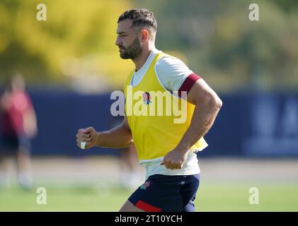 England's Jonny May during a training session at the Stade Georges-Carcassonne in Aix-en-Provence, France. Picture date: Tuesday October 10, 2023. Stock Photo