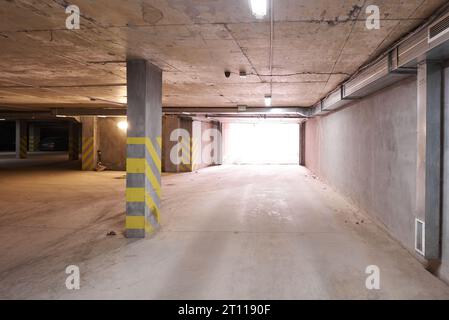 Modern automatic car garage door, nobody Stock Photo
