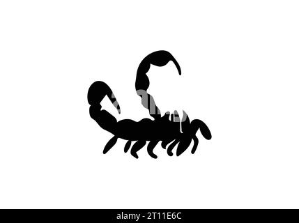 Amazing minimal style Arizona Bark Scorpion icon illustration design Stock Vector