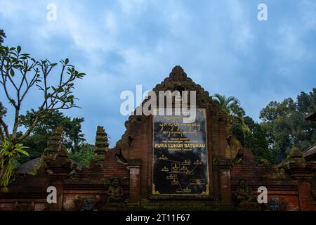 On the grounds of the 'Pura Luhur Batukaru' temple Stock Photo