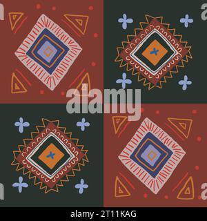 Pink pattern with potion bottles. Witch pattern in hand drawn style, suitable for pink Halloween party, valentines day. Vector illustration Stock Vector
