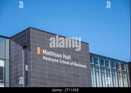 Calgary, Alberta - October 9, 2023: new Mathison Hall building at the University of Calgary. Stock Photo