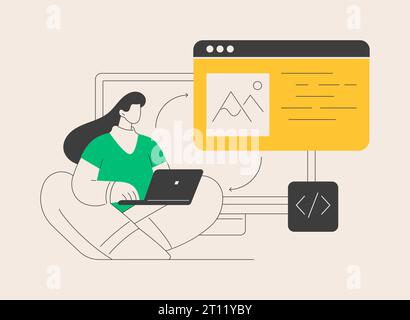 Microsites abstract concept vector illustration. Stock Vector