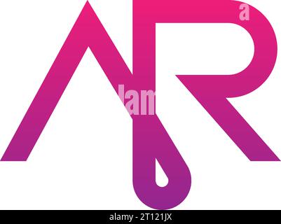 AR logo, AR Monogram, Initial AR Logo, Letter AR logo, Icon, Vector Stock Vector