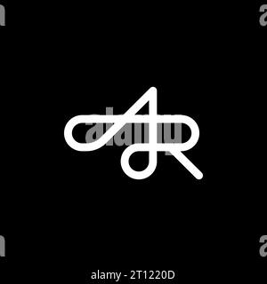 AR logo, AR monogram, initials AR logo, letter AR logo, icon, vector Stock Vector