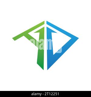 AD Logo, AD Monogram, Initial AD Logo, Letter AD Logo, Icon, Vector Stock Vector