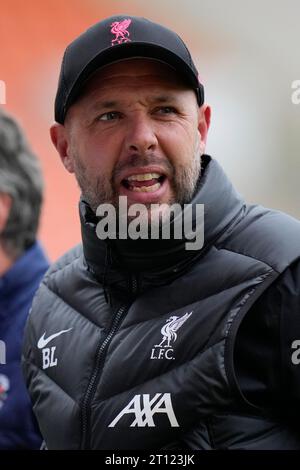 Blackpool, UK. 31st Aug, 2023. Barry Lewtas Manager of Liverpool before the EFL Trophy match Blackpool vs Liverpool U21 at Bloomfield Road, Blackpool, United Kingdom, 10th October 2023 (Photo by Steve Flynn/News Images) in Blackpool, United Kingdom on 8/31/2023. (Photo by Steve Flynn/News Images/Sipa USA) Credit: Sipa USA/Alamy Live News Stock Photo