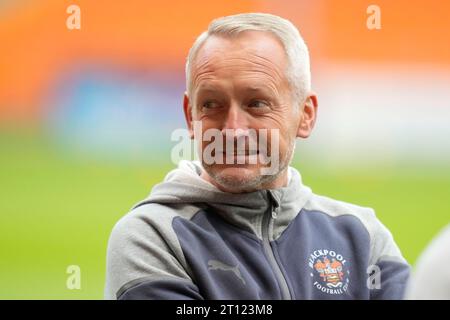 Blackpool, UK. 31st Aug, 2023. Neil Critchley, Manager of Blackpool before the EFL Trophy match Blackpool vs Liverpool U21 at Bloomfield Road, Blackpool, United Kingdom, 10th October 2023 (Photo by Steve Flynn/News Images) in Blackpool, United Kingdom on 8/31/2023. (Photo by Steve Flynn/News Images/Sipa USA) Credit: Sipa USA/Alamy Live News Stock Photo