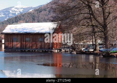 Winterstimmung am See Stock Photo