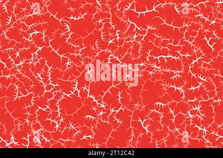 Simple vector texture of marbled meat or wagyu. Seamless pattern of red marbled steak. Stock Vector