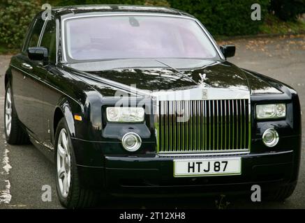 A Rolls Royce motor car on the seafront at Lytham St Annes, Lancashire, United Kingdom, Europe Stock Photo