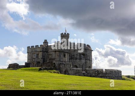 Sept 2023, Pendennis Castle Falmouth Cornwall England,UK constructed by Henry V111 as one of the device forts Stock Photo