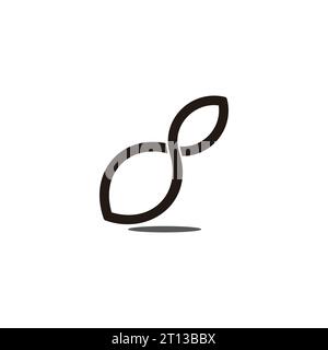 letter s abstract infinity line logo vector Stock Vector