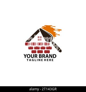 home contruction logo design vector Stock Vector