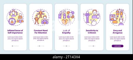 Codependent relationship with colorful line icons concept Stock Vector