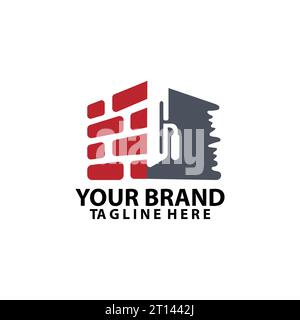 house construction vector logo design Stock Vector
