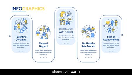Colorful codependent relationship layout with line icons Stock Vector