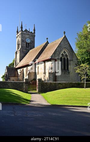 The parish church of St Paul and St Margaret at Nidd in North Yorkshire. Stock Photo