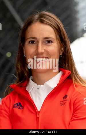 Anna Burnet during the Team GB Paris 2024 sailing team announcement at St. Pancras International, London. Picture date: Wednesday October 11, 2023. Stock Photo