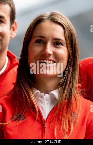 Anna Burnet during the Team GB Paris 2024 sailing team announcement at St. Pancras International, London. Picture date: Wednesday October 11, 2023. Stock Photo