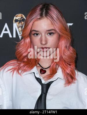 Hollywood, United States. 10th Oct, 2023. HOLLYWOOD, LOS ANGELES, CALIFORNIA, USA - OCTOBER 10: Kayla DiVenere arrives at the 23rd Annual Screamfest Horror Film Festival - Opening Night - Los Angeles Premiere Of Sumerian Films 'Divinity' held at the TCL Chinese Theatre IMAX on October 10, 2023 in Hollywood, Los Angeles, California, United States. (Photo by Xavier Collin/Image Press Agency) Credit: Image Press Agency/Alamy Live News Stock Photo